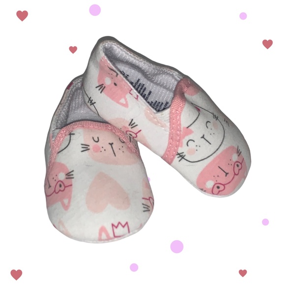 Kitty Infant 3-6mon  Girls non-slip  Slipper - Picture 2 of 6